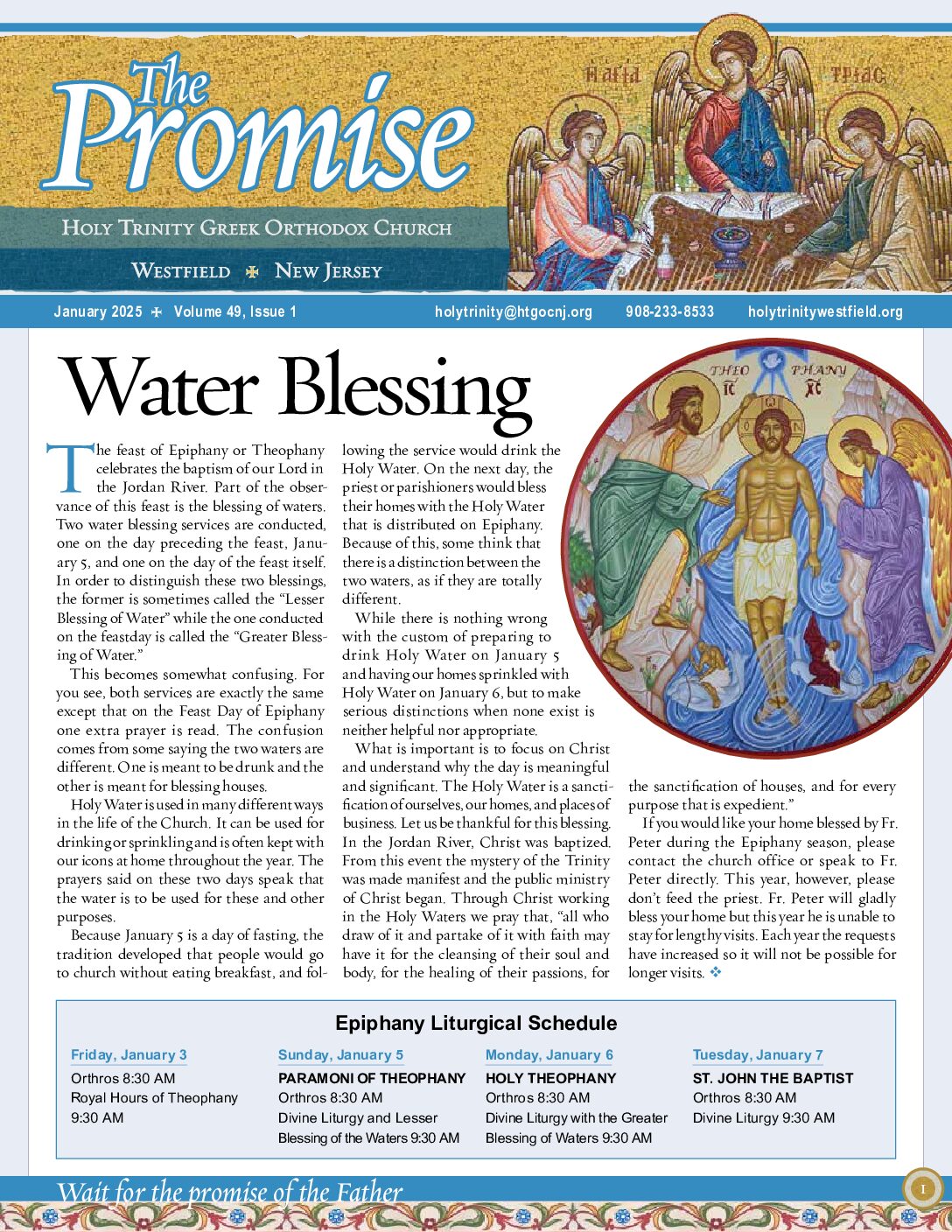 Thumbnail of the first page of 'The Promise – January 2025'