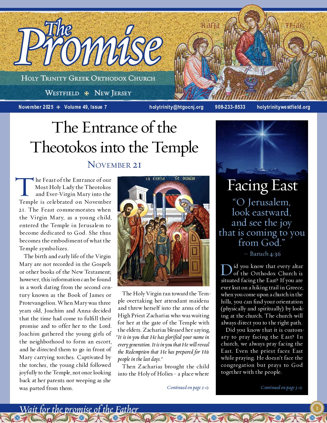 Thumbnail of the first page of 'The Promise – November 2025'